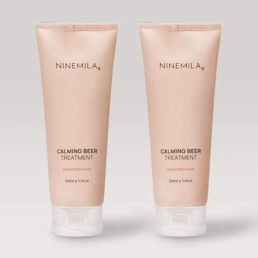 [NINEMILA]나인밀라 카밍비어 (맥주효모) 트리트먼트 미용실 LPP 단백질 헤어팩 세트 (220ml*2개)