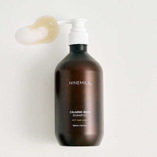 [NINEMILA]나인밀라 카밍비어 (맥주효모) 탈모샴푸(500ml) + 리필(500ml) 세트