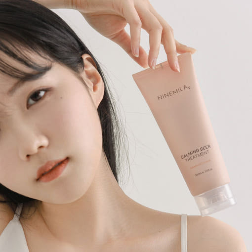 [NINEMILA]나인밀라 카밍비어 (맥주효모) 트리트먼트 미용실 LPP 단백질 헤어팩 세트 (220ml*2개)