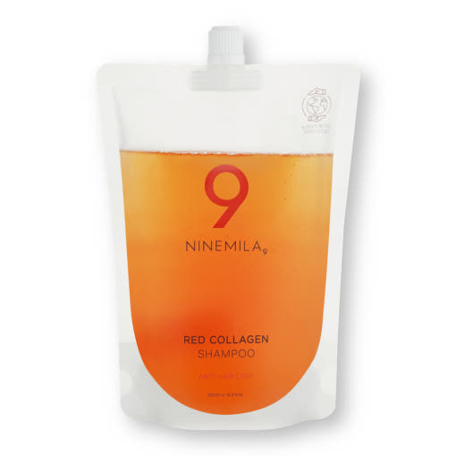 [NINEMILA]나인밀라 레드콜라겐 손상모발용 탈모샴푸 본품(500ml) + 리필(500ml) 세트
