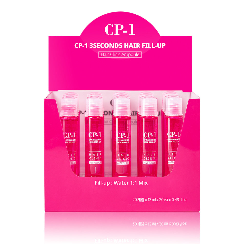 [CP-1]CP-1 쓰리세컨즈 헤어필업 _3 Seconds Keratin Hair Treatment Set for Dry Damaged hair, Protein Mask, Salon quality self hair care(13mlx20ea)