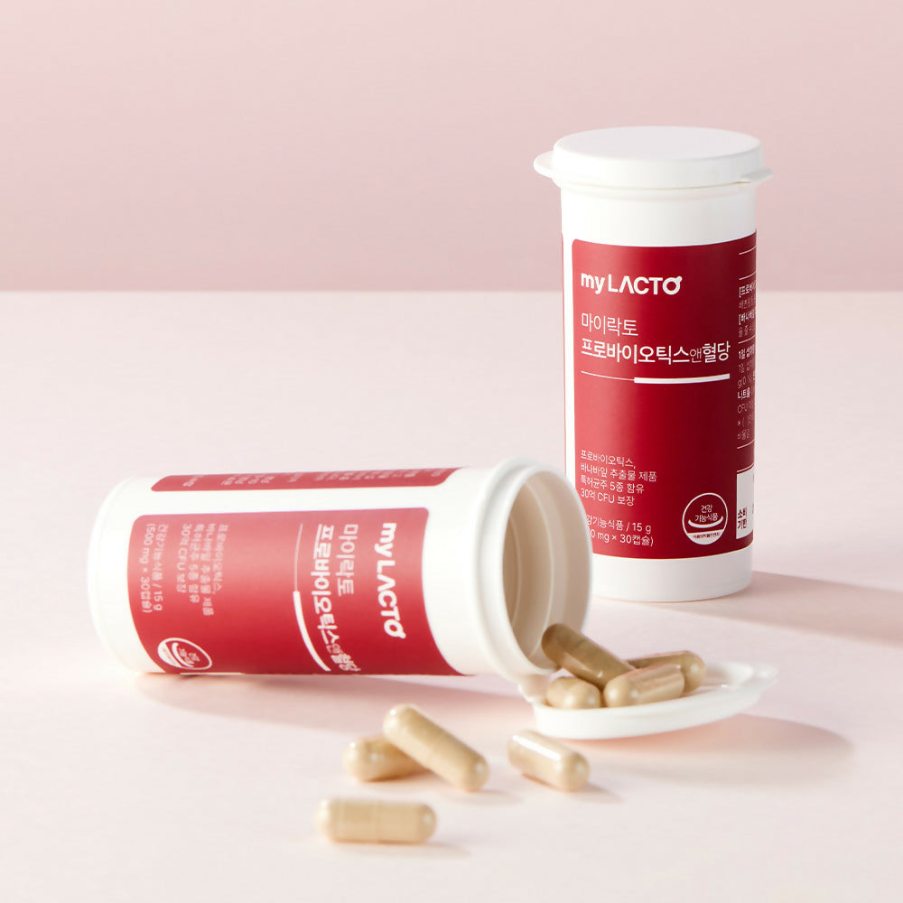 [LACTOMASON_myLACTO]국민약쟁이 신현준 온가족 유산균 혈당케어 유산균 바나바잎추출물 혈당케어 유산균 캡슐형