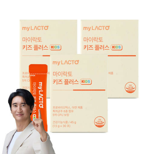 [LACTOMASON_myLACTO]국민약쟁이 신현준 온가족 유산균 키즈플러스 어린이 면역 장 건강 프리미엄 프로바이오틱스 유산균