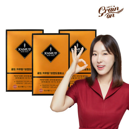 [TIMEDEAL] [GrainOn_그레인온]올영No.1 이지혜 골드 카무트효소 1개월/3개월/6개월 - Brand직접판매