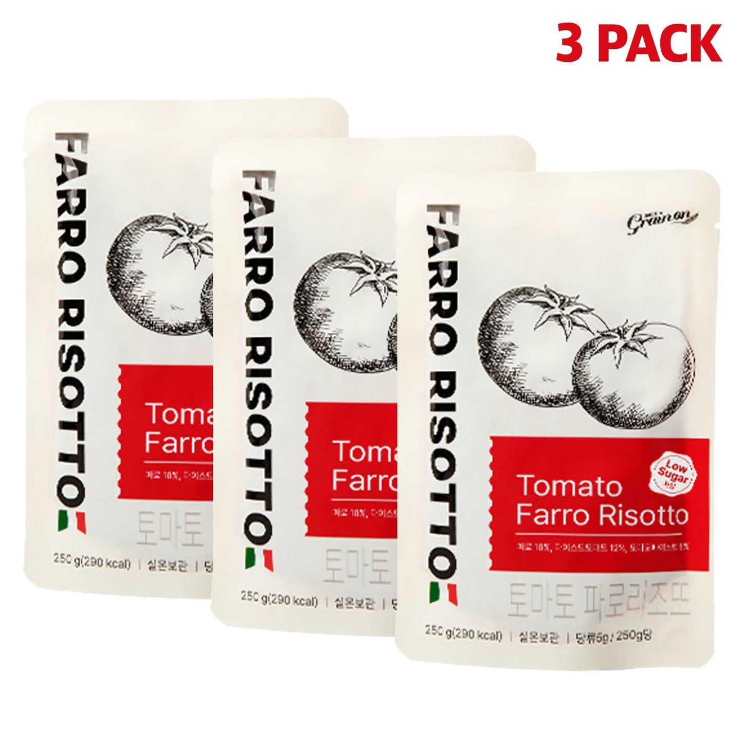 [GrainOn_그레인온] 안성재 쉐프 레시피 그대로 맛있는 토마토 파로 리조또 250g x 3인분