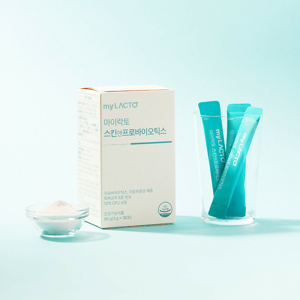 [LACTOMASON_myLACTO]국민약쟁이 신현준 온가족 유산균 마이락토 스킨캐어 프로바이오틱스 히알루론산함유 장건강 동시케어 유산균 분말형