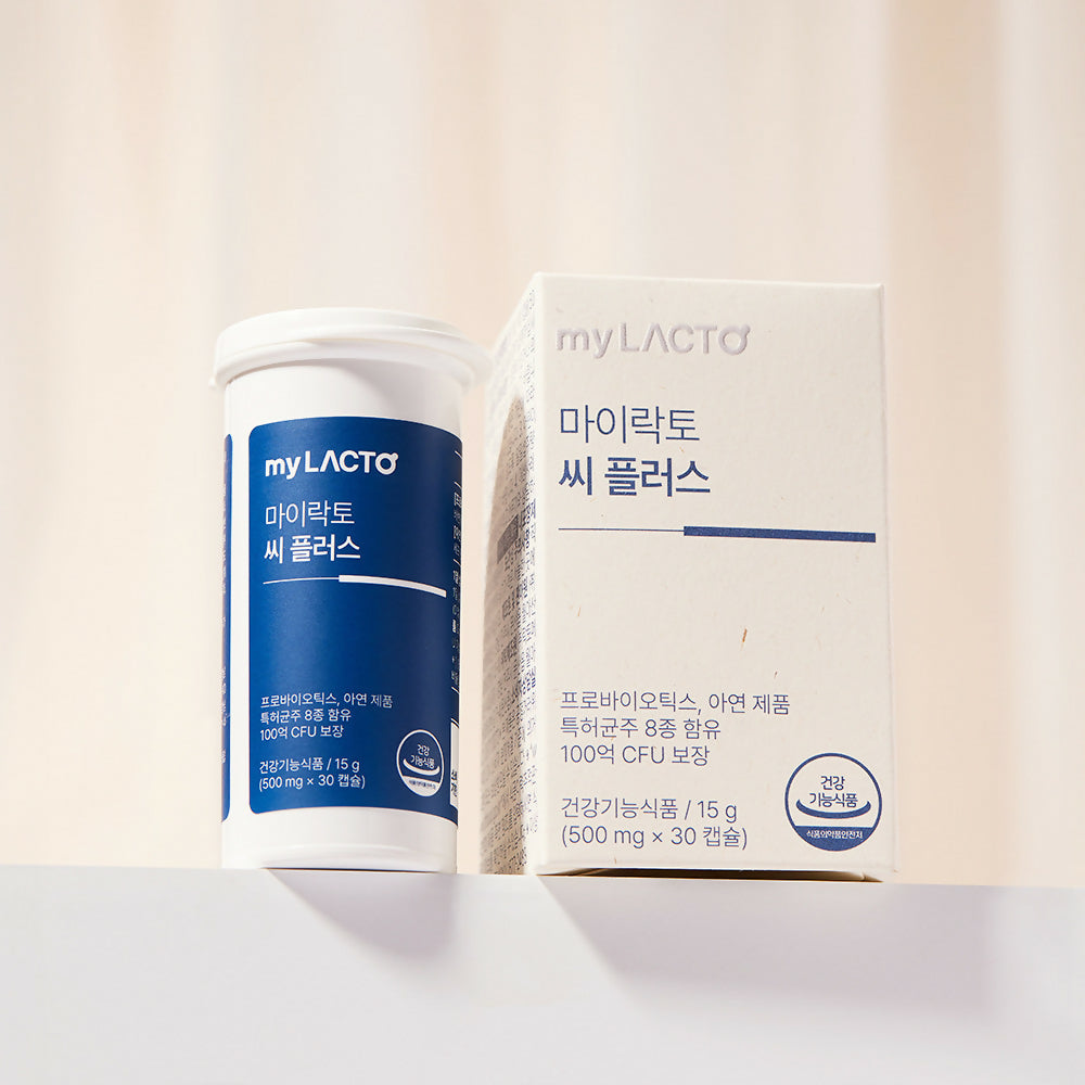 [LACTOMASON_myLACTO]국민약쟁이 신현준 온가족 유산균 마이락토 씨플러스 100억 장건강 면역 프리미엄 유산균 캡슐형