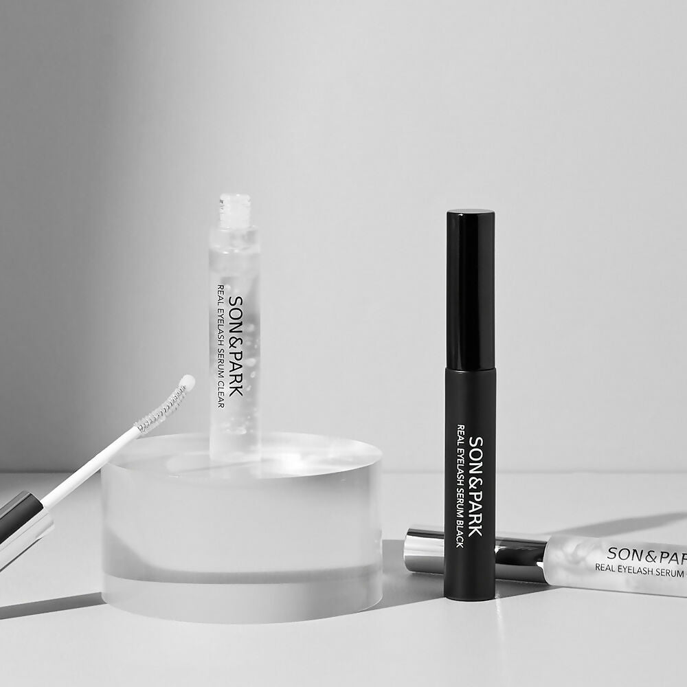 [SON&PARK] 손앤박 리얼 아이래쉬 세럼 + 속눈썹 영양제 블랙 15g 세트 Real Eyelash Serum Eyelash Nutrient Clear+Black 2pcs set